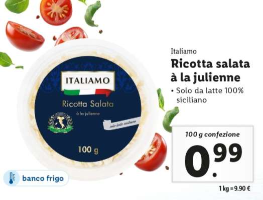 Italiamo Ricotta salata à la julienne