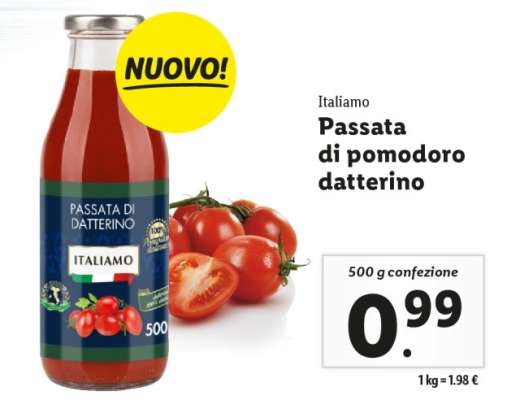 Passata di pomodoro datterino