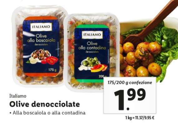 Olive denocciolate