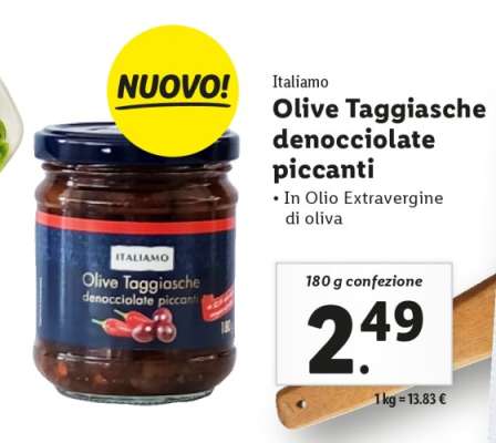 Olive Taggiasche Denocciolate Piccanti