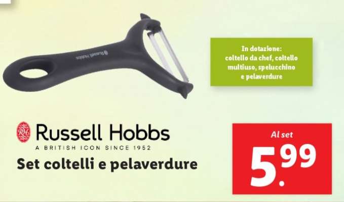 Russell Hobbs Set coltelli e pelaverdure