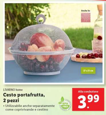 Cesto portafrutta, 2 pezzi