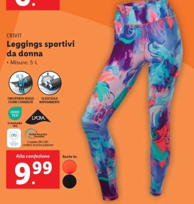 CRIVIT Leggings sportivi da donna