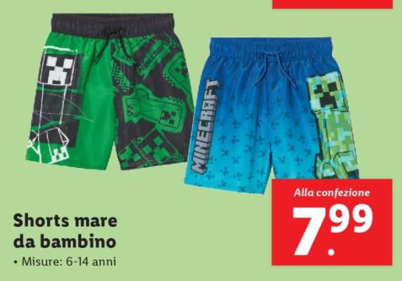 Shorts mare da bambino