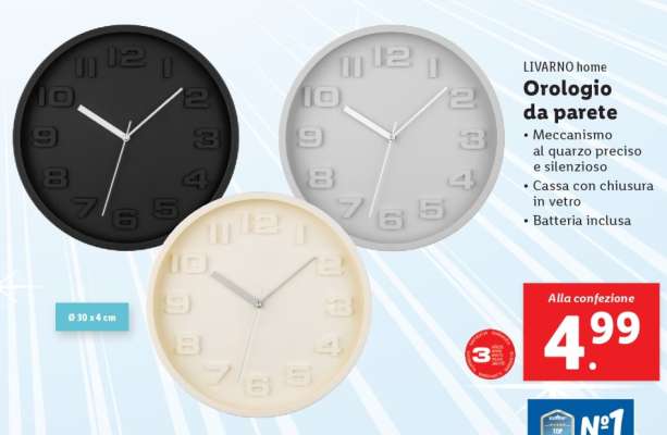 LIVARNO home Orologio da parete