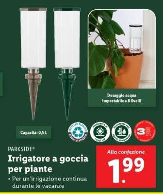 PARKSIDE Irrigatore a goccia per piante