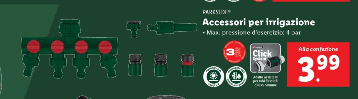 Accessori per irrigazione