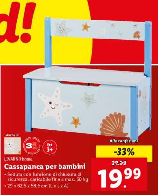 Cassapanca per bambini