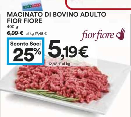 Macinato di Bovino Adulto Fior Fiore