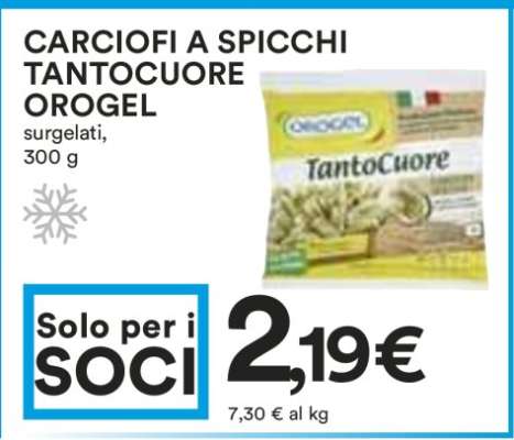CARCIOFI A SPICCHI TANTOCUORE OROGEL
