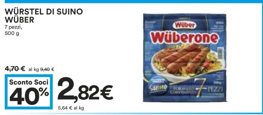 WÜRSTEL DI SUINO WÜBER
