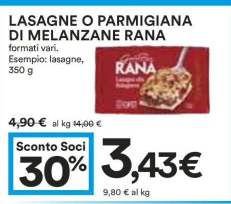 Lasagne o Parmigiana di Melanzane Rana