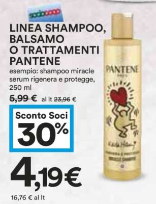 LINEA SHAMPOO, BALSAMO O TRATTAMENTI PANTENE