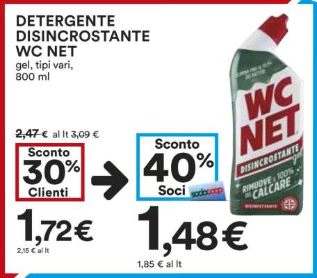 DETERGENTE DISINCROSTANTE WC NET