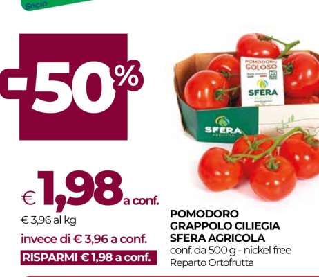 POMODORO GRAPPOLO CILIEGIA SFERA AGRICOLA