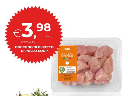 Bocconcini di Petto di Pollo Coop