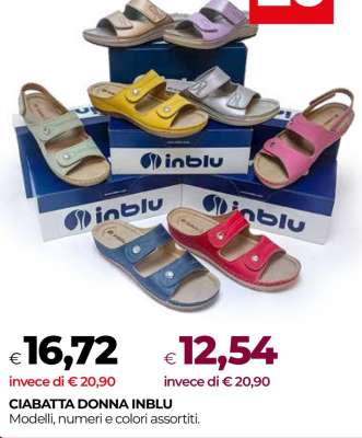 CIABATTA DONNA INBLU