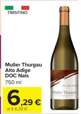 Muller Thurgau Alto Adige DOC Nals