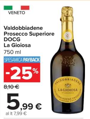 VALDOBBIADENE PROSECCO SUPERIORE DOCG LA GIOIOSA