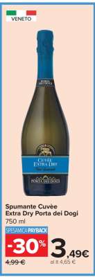 Spumante Cuvèe Extra Dry Porta dei Dogi