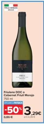 Friulano DOC o Cabernet Friuli Morajo
