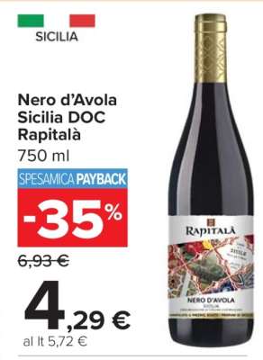 NERO D’AVOLA SICILIA DOC RAPITALÀ