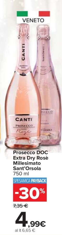 Prosecco DOC Extra Dry Rose' Millesimato Sant'Orsola