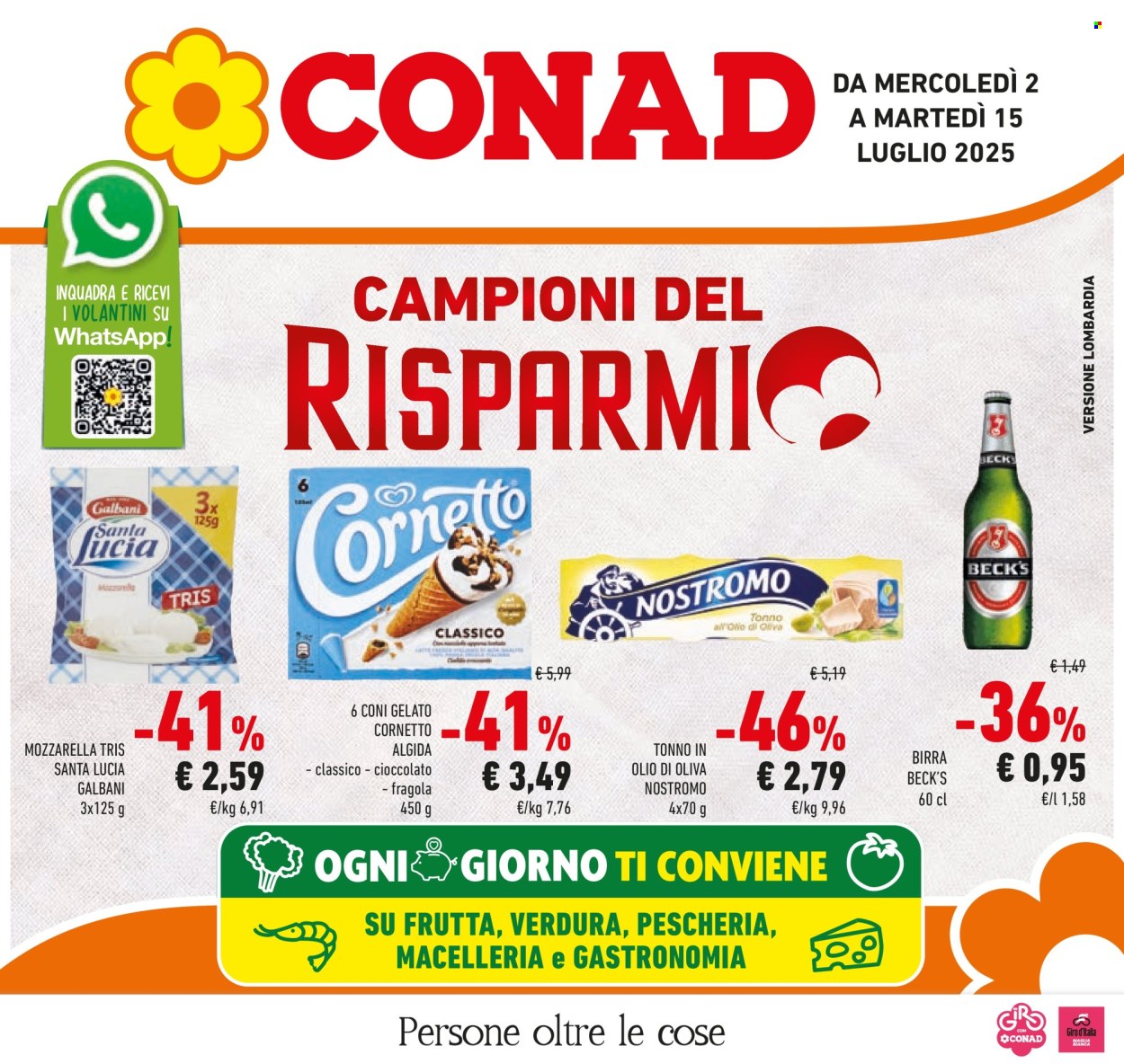Volantino Conad - 2/7/2025 - 15/7/2025. Pagina 1