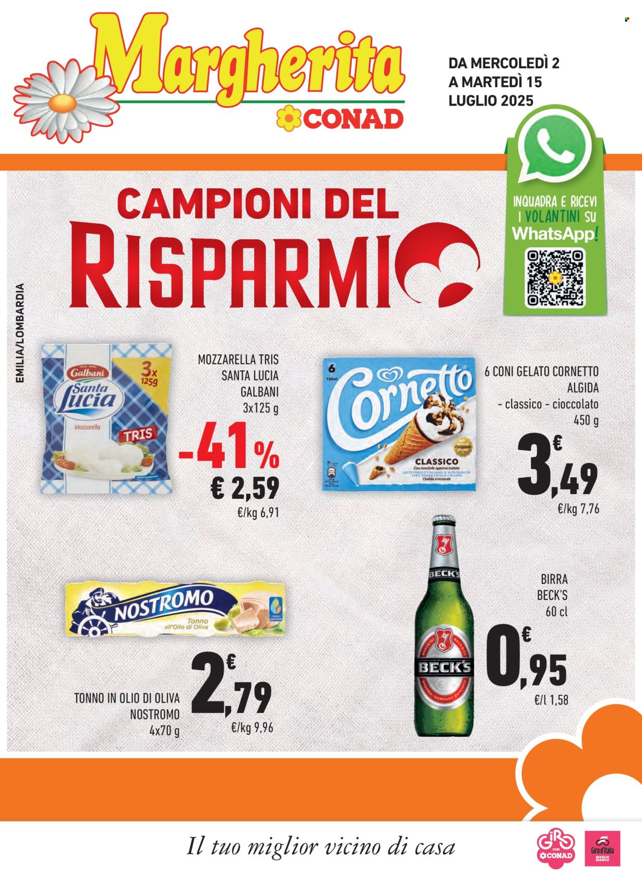 Volantino Margherita Conad - 2/7/2025 - 15/7/2025. Pagina 1