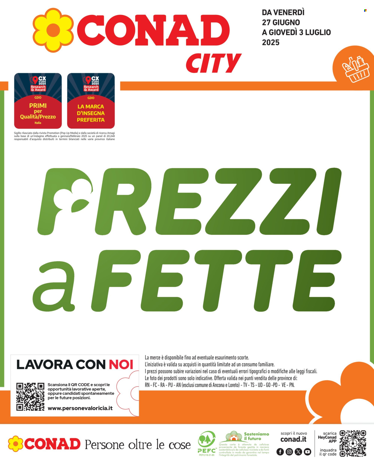 Volantino Conad - 27/6/2025 - 3/7/2025. Pagina 1