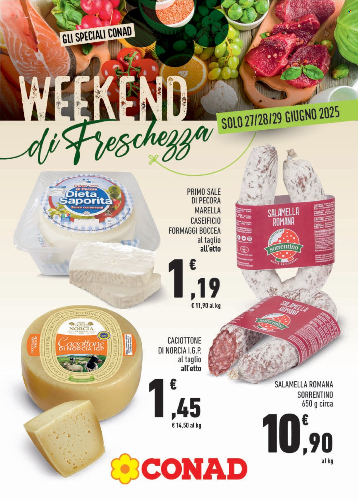 Volantino Conad - 27/6/2025 - 29/6/2025. Pagina 1