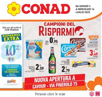Volantino Conad - 3/7/2025 - 16/7/2025.