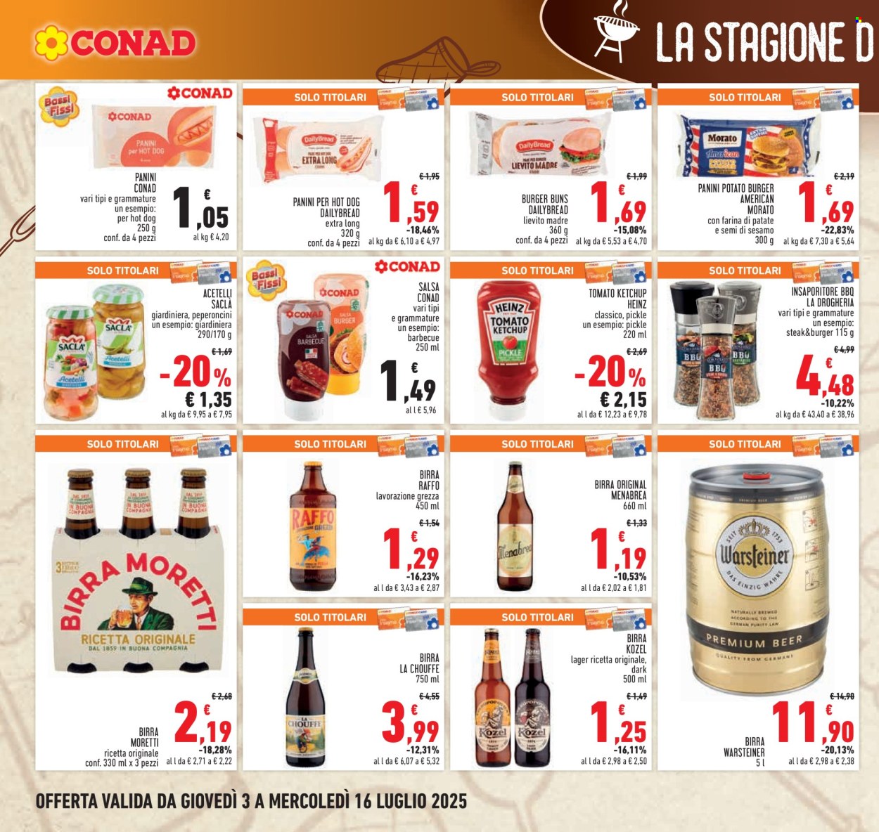 Volantino Conad - 3/7/2025 - 16/7/2025. Pagina 8
