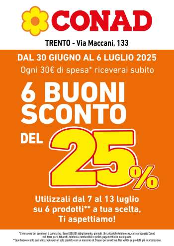 Volantino Conad - 30/6/2025 - 6/7/2025.