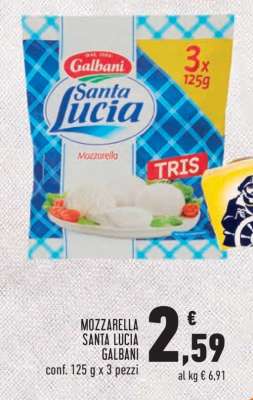 MOZZARELLA SANTA LUCIA GALBANI