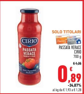 Passata Verace Cirio