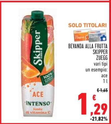 Bevanda alla frutta Skipper Zuegg