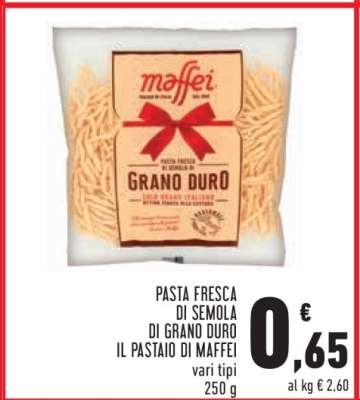 Pasta Fresca di Semola di Grano Duro