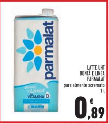LATTE UHT BONTÀ E LINEA PARMALAT
