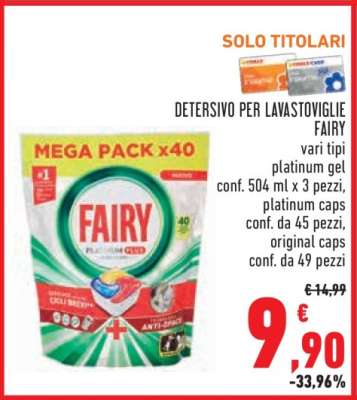 DETERSIVO PER LAVASTOVIGLIE FAIRY