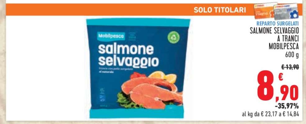 Salmone Selvaggio a Tranci Mobilpesca