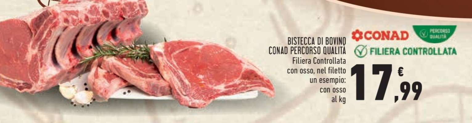 Bistecca di Bovino Conad Percorso Qualità