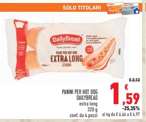PANINI PER HOT DOG DAILYBREAD