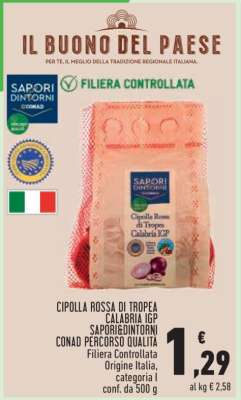 Cipolla Rossa di Tropea Calabria IGP