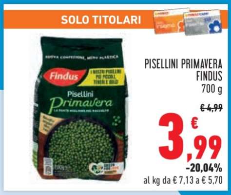 Pisellini Primavera Findus