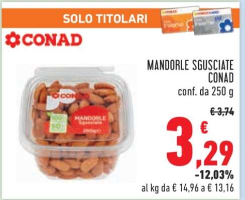 Mandorle Sgusciate Conad