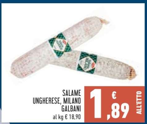 Salame Ungherese, Milano Galbani