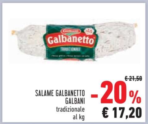 Salame Galbanetto Galbani