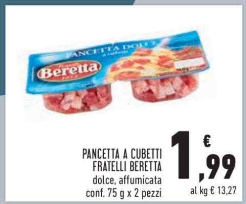 PANCETTA A CUBETTI FRATELLI BERETTA