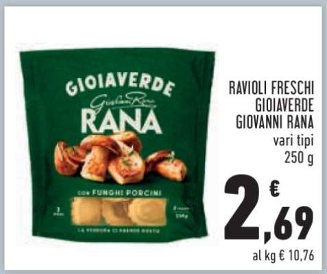 RAVIOLI FRESCHI GIOIAVERDE GIOVANNI RANA